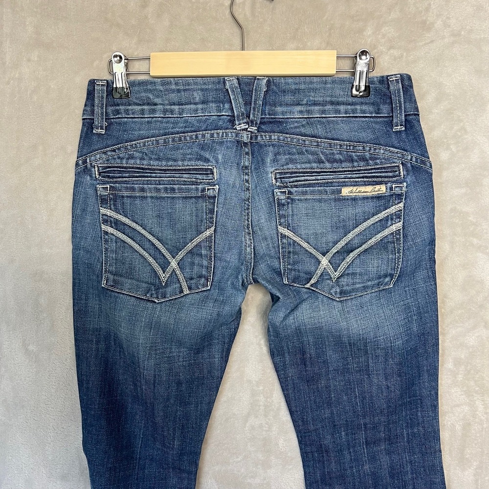 William Rast Savoy Trouser 27 x 33 Dark Evening Wash Flare HTF Vtg UL Rise OG - Picture 6 of 12